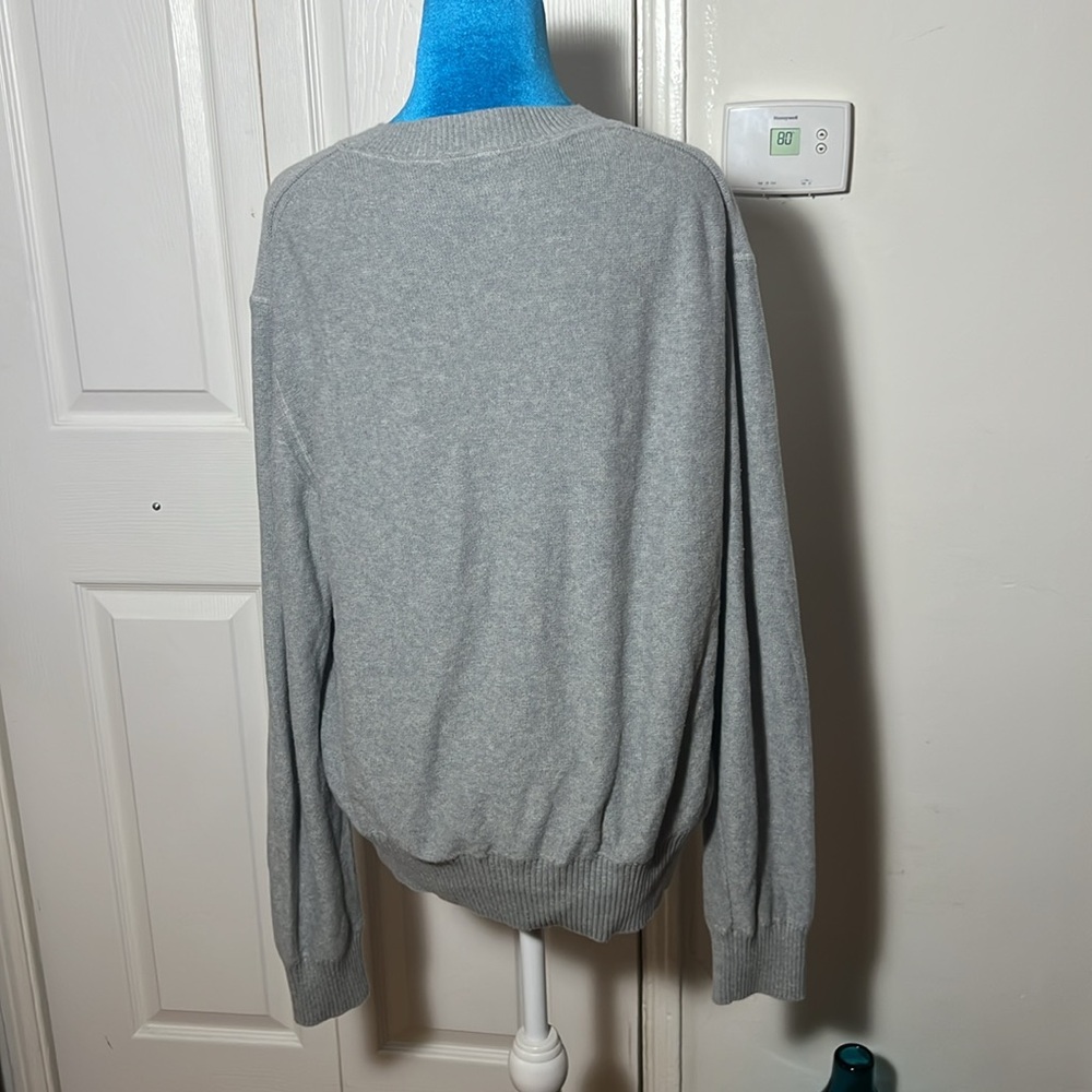 ALEX MILL Cotton Sweater Gray Large - Picture 5 of 8
